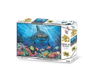 Grandi Giochi Discovery Shark Blanc Puzzle lenticulaire Horizontal, avec 500 pièces incluses et Emballage avec Effet 3D-PUW0000, PUW000