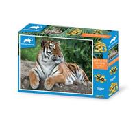 Grandi Giochi Discovery Tigre Puzzle lenticulaire Horizontal avec 500 pièces incluses et Emballage avec Effet 3D-PU201000, PU201000