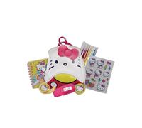 Grandi Giochi Hello Kitty - Sac à Dos Mini Hello Kitty Art & Craft, 3 modèles avec Mousqueton pouvant être accrochés et Non sélectionnables, Contient Un Cahier, des Autocollants et Autres acesseurs