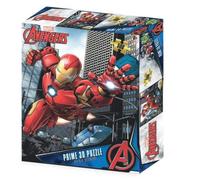 Grandi Giochi Puzzle lenticulaire Horizontal Marvel Avengers Iron Man avec 500 pièces incluses et Emballage avec Effet 3D-PUA04000, PUA04000