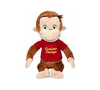 Grandi Giochi Peluche Curieuse George avec T-Shirt Rouge - 25 cm