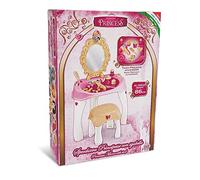 Grandi Giochi Princess Miroir avec Tabouret - avec 20 Accessoires et Autocollants Inclus. Hauteur 86 cm - GG02994