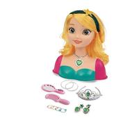 Grandi Giochi - Princess Styling Head Petite Sirène, Tête à coiffer avec Accessoires Inclus, GG03000