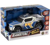 Grandi Giochi Teamsterz Pick Up Police avec lumières et Sons, GG00964, Bleu Clair/Gris
