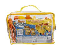 Grandi Giochi - Topo Gigio Set de Patins à roulettes avec Protection, Couleur Orange/Jaune/Bleu, TPU13000