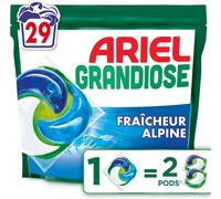Grandiose Lessive Liquide En Capsules 29 Lavages,Fraîcheur Alpine 2 X Action Détachante et Anti-Odeur