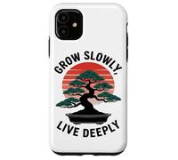 Grandir Lentement Vivre Profondément Bonsaï Rétro Coucher De Coque pour iPhone 11