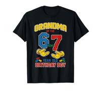 Grandma 67 Meme Birthday Blocs de Construction 7 Ans T-Shirt