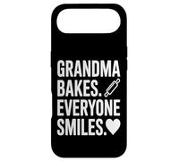 Grandma Bakes Everyone Smiles Baking Love Citation Coque pour iPhone Air