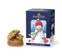 Grandma® | Biscuits au beurre gouttes chocolat | Boîte cadeau Biscuits bonhomme de neige - 150 g | Biscuits anglais au beurre et au chocolat