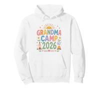 Grandma Camp 2026, feu de Camp d'été, Groovy, Fleurs, Ambiance Amusante Sweat à Capuche