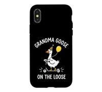 Grandma Goose Amusement en Trottinette en liberté Coque pour iPhone X/XS