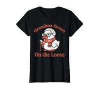 Grandma Goose on The Loose Funny Nana Mimi Animal Femme T-Shirt