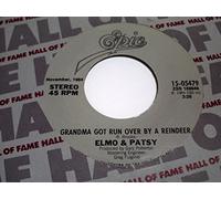Grandma Got Run Over By A Reindeer / Percy the Puny Poinsettia 45 rpm vinyl record by Elmo & Patsy
