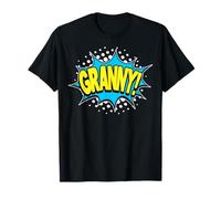 Grandma Granny! Verbe Action Word Comic Book Style Pop Art T-Shirt
