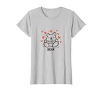 Grandma Great Bear : Adorable Dessin animé pour Les Nanas aimantes T-Shirt, Femme, Argent, XS