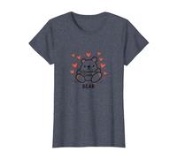 Grandma Great Bear : Adorable Dessin animé pour Les Nanas aimantes T-Shirt, Femme, Bleu Chiné, XS