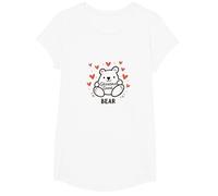 Grandma Great Bear : Adorable Dessin animé pour Les Nanas aimantes T-Shirt, Fille, Blanc, XS