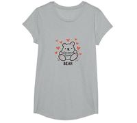 Grandma Great Bear : Adorable Dessin animé pour Les Nanas aimantes T-Shirt, Fille, Gris Chiné, XS