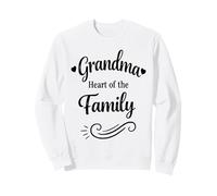 Grandma Heart The Family Fête des Mères - Proud Loving Grandma Sweatshirt