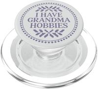 Grandma Hobbies Reading Book Lover Librarian Purple Bookish PopSockets PopGrip pour MagSafe
