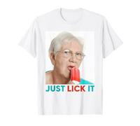 GRANDMA JUST LICK IT. grand-mère lèche glace meme amoureux de glace été T-Shirt