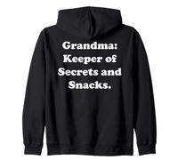 Grandma Keeper Of Secrets And Snacks Funny Saying Sweat à Capuche
