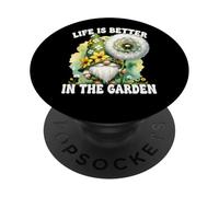 Grandma Life Is Better In The Garden Gnome For Retirement PopSockets PopGrip Adhésif