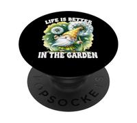 Grandma Life Is Better In The Garden With Dandelion Wishes PopSockets PopGrip Adhésif