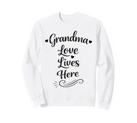 Grandma Love Lives Here - Famille fière et aimante Grand-mère Sweatshirt