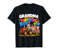Grandma of The Birthday Boy Farm Tractor Party Theme T-Shirt