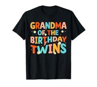 Grandma of The Birthday Twins, fête d'anniversaire rétro pour Enfants T-Shirt