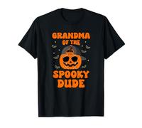 Grandma of The Spooky Dude Halloween Citrouille Anniversaire Famille T-Shirt