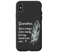 Grandma Wings Were Ready By My Heart Not Memorial Coque pour iPhone X/XS