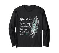 Grandma Wings Were Ready by My Heart Not Memorial Manche Longue