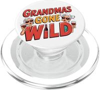 Grandmas Gone Wild - Motif de vin Amusant pour Mamans et Grands-mères PopSockets PopGrip pour MagSafe