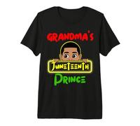 Grandma's Juneteenth Prince Black Boy Fun Boys Funny Boys T-Shirt Haut de Gamme