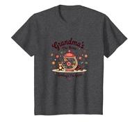 Grandmas The Name Spoilings The Game Sweet Family Love T-Shirt, Enfant, Chiné Foncé, 12 Ans