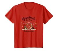 Grandmas The Name Spoilings The Game Sweet Family Love T-Shirt, Enfant, Rouge, 4 Ans