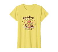 Grandmas The Name Spoilings The Game Sweet Family Love T-Shirt, Femme, Citron, 3XL