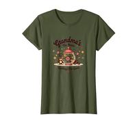 Grandmas The Name Spoilings The Game Sweet Family Love T-Shirt, Femme, Olive, S