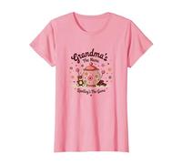 Grandmas The Name Spoilings The Game Sweet Family Love T-Shirt, Femme, Rose, XL