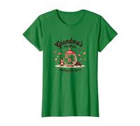 Grandmas The Name Spoilings The Game Sweet Family Love T-Shirt, Femme, Vert Kelly, S