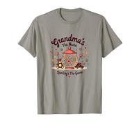 Grandmas The Name Spoilings The Game Sweet Family Love T-Shirt, Homme, Ardoise, M