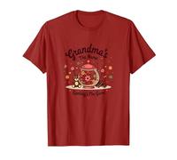 Grandmas The Name Spoilings The Game Sweet Family Love T-Shirt, Homme, Canneberge, M
