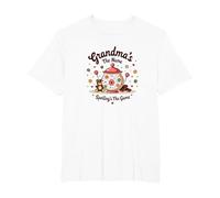 Grandmas The Name Spoilings The Game Sweet Family Love T-Shirt, Homme Grandes Tailles, Blanc, 6X Tall