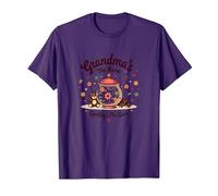 Grandmas The Name Spoilings The Game Sweet Family Love T-Shirt, Homme, Violet, XL
