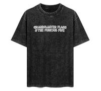 Grandmaster Flash and The Furious Five Hip Hop Mens Unisex T-Shirt Graphic Print Top Black Tee XL
