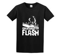 Grandmaster Flash Graphic Top Printed Shirt Short Sleeve Tee Mens T Shirt Black 3XL