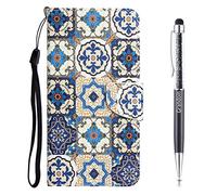 Grandoin Coque pour Samsung Galaxy A70, Étui Portefeuille en Cuir pour Samsung A70, Housse de Protection Etui à Rabat Premium en Cuir PU [Pochette de Portefeuille] [Magnétique] (Totem)